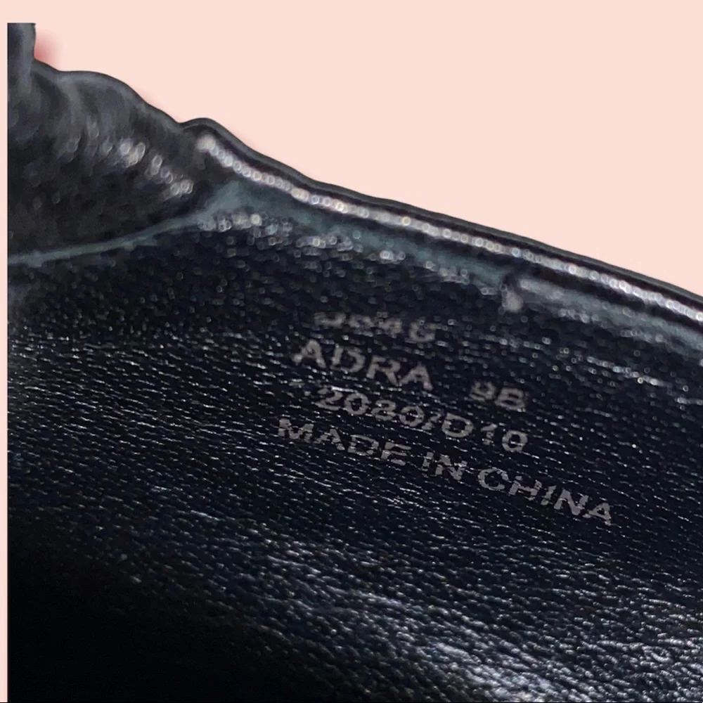 Coach Adra black leather heels, like new! Size 9 - Picture 8 of 8